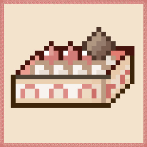 ケーキのドット絵