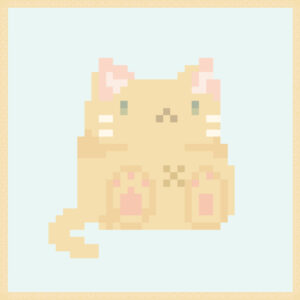 猫のドット絵