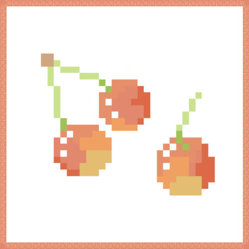 さくらんぼのドット絵