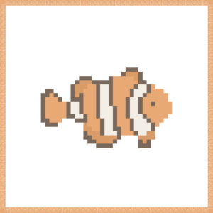 カクレクマノミのドット絵