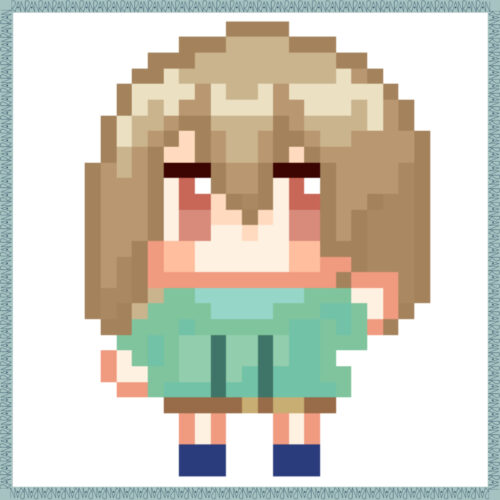 女の子のドット絵