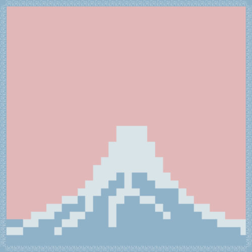 富士山のドット絵