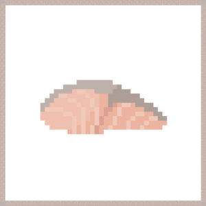 焼き鮭のドット絵