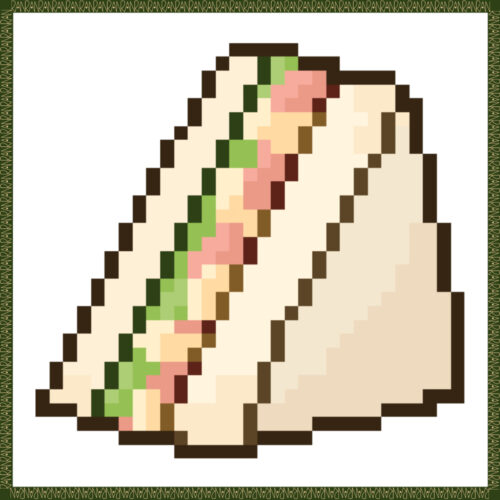 サンドイッチのドット絵